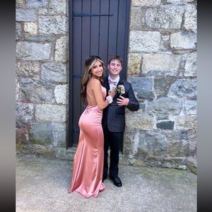 Windsor, XS, satin, mermaid-prom dress